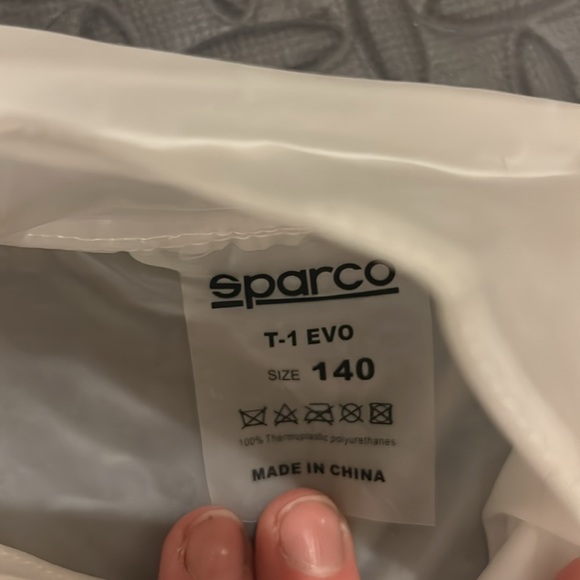 Kids Sparco T1 Evo Rain Karting Suit (Never Used- Brand New) size 140 youth - Picture 6 of 7